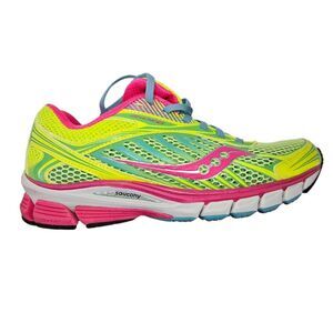 Saucony Women's Sneakers - Neon Yellow, Hot Pink, Sky Blue